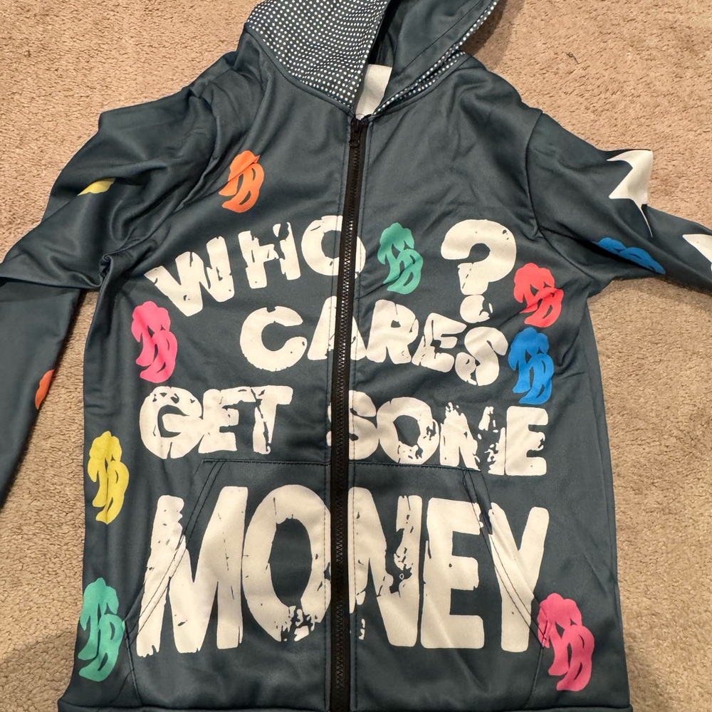 Stylish Graphic Men's Jacket with Bold Accents
